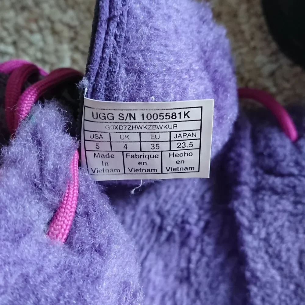 UGG Butte II Boots Purple Velvet size 6